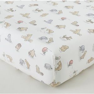 NWT Winnie the Pooh organic crib fitted sheet PBK